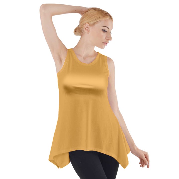 Bees Wax Orange Side Drop Tank Tunic