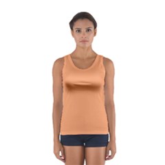 Cantaloupe Orange Sport Tank Top  by FabChoice