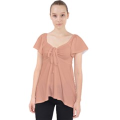 Coral Sands Lace Front Dolly Top