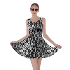 Black And White Modern Abstract Design Skater Dress by dflcprintsclothing