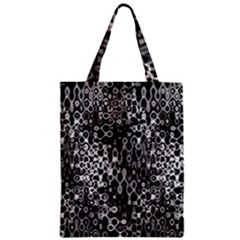 Black And White Modern Abstract Design Zipper Classic Tote Bag by dflcprintsclothing