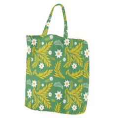 Folk Flowers Art Pattern Floral Abstract Surface Design  Seamless Pattern Giant Grocery Tote by Eskimos