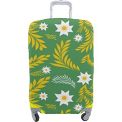 Folk Flowers Art Pattern Floral Abstract Surface Design  Seamless Pattern Luggage Cover (large) by Eskimos