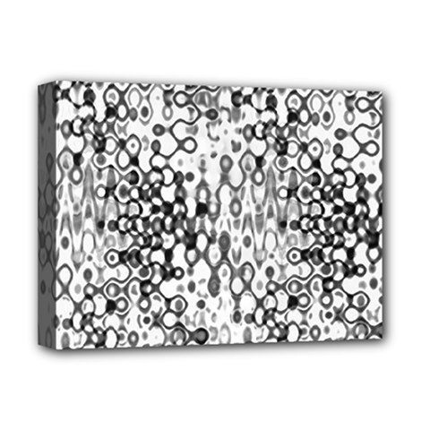 White And Black Modern Abstract Design Deluxe Canvas 16  X 12  (stretched)  by dflcprintsclothing