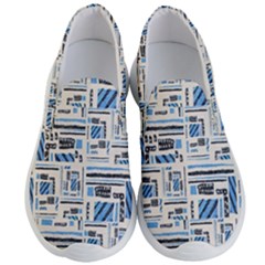 Ethnic Geometric Abstract Textured Art Men s Lightweight Slip Ons by dflcprintsclothing