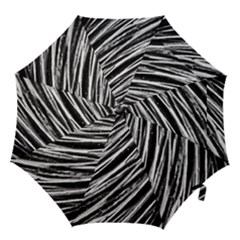 Galaxy Motion Black And White Print Hook Handle Umbrellas (small) by dflcprintsclothing