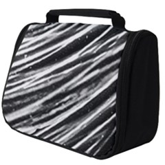 Galaxy Motion Black And White Print Full Print Travel Pouch (big) by dflcprintsclothing