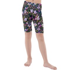 Apple Blossom  Kids  Mid Length Swim Shorts by SychEva