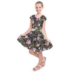 Apple Blossom  Kids  Short Sleeve Dress by SychEva