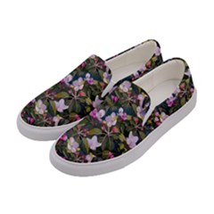 Apple Blossom  Women s Canvas Slip Ons by SychEva