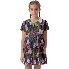 Apple Blossom  Kids  Asymmetric Collar Dress by SychEva