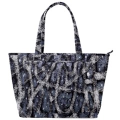 Glithc Grunge Abstract Print Back Pocket Shoulder Bag 