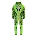 Green Grid Cute Flower Mandala Hooded Jumpsuit (Kids) View1