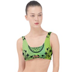 Green Grid Cute Flower Mandala The Little Details Bikini Top by Magicworlddreamarts1