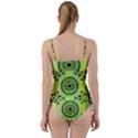 Green Grid Cute Flower Mandala Sweetheart Tankini Set View2