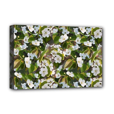 Blooming Garden Deluxe Canvas 18  X 12  (stretched) by SychEva