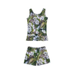 Blooming Garden Kids  Boyleg Swimsuit by SychEva