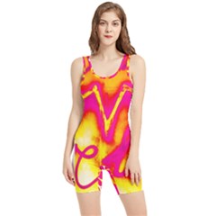 Pop Art Love Graffiti Women s Wrestling Singlet by essentialimage365