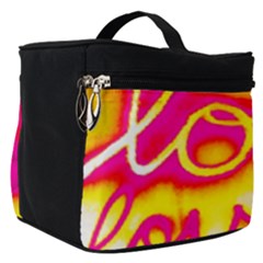 Pop Art Love Graffiti Make Up Travel Bag (small) by essentialimage365