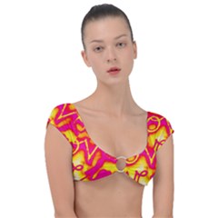 Pop Art Love Graffiti Cap Sleeve Ring Bikini Top by essentialimage365