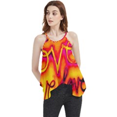  Graffiti Love Flowy Camisole Tank Top by essentialimage365