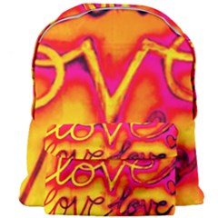  Graffiti Love Giant Full Print Backpack by essentialimage365