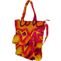  Graffiti Love Shoulder Tote Bag by essentialimage365