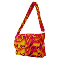  Graffiti Love Full Print Messenger Bag (m) by essentialimage365