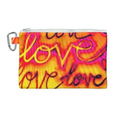  Graffiti Love Canvas Cosmetic Bag (large) by essentialimage365