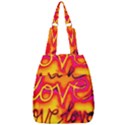  Graffiti Love Center Zip Backpack View1