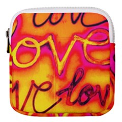  Graffiti Love Mini Square Pouch by essentialimage365