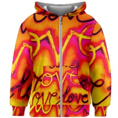 Graffiti Love Kids  Zipper Hoodie Without Drawstring by essentialimage365