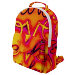  Graffiti Love Flap Pocket Backpack (small) by essentialimage365