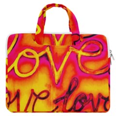  Graffiti Love Macbook Pro Double Pocket Laptop Bag by essentialimage365