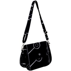 Derivation And Variation 3 Saddle Handbag by dflcprintsclothing