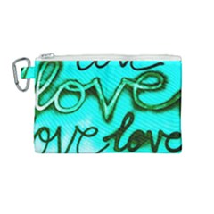  Graffiti Love Canvas Cosmetic Bag (medium) by essentialimage365