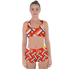 Pop Art Mosaic Racerback Boyleg Bikini Set by essentialimage365