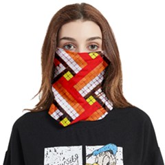 Pop Art Mosaic Face Covering Bandana (two Sides) by essentialimage365