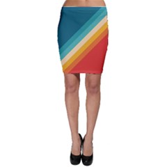 Classic Retro Stripes Bodycon Skirt by AlphaOmega