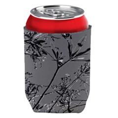 Grey Colors Flowers And Branches Illustration Print Can Holder by dflcprintsclothing