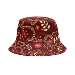 Folk flowers art pattern Floral abstract surface design  Seamless pattern Inside Out Bucket Hat