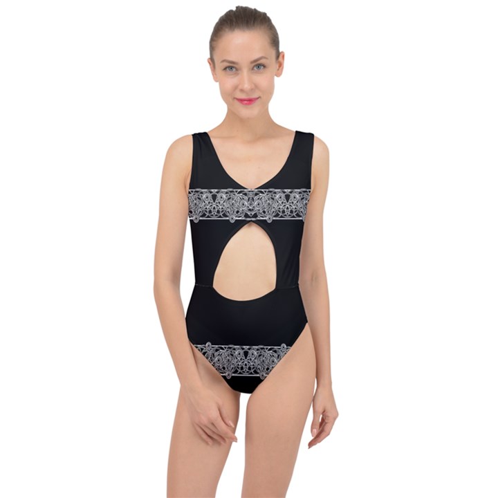 Derivation And Variations 4 Center Cut Out Swimsuit