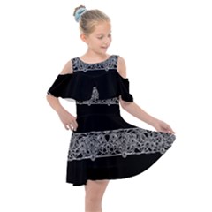 Derivation And Variations 4 Kids  Shoulder Cutout Chiffon Dress