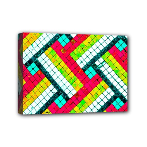 Pop Art Mosaic Mini Canvas 7  X 5  (stretched) by essentialimage365