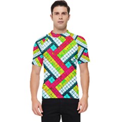 Pop Art Mosaic Men s Short Sleeve Rash Guard by essentialimage365