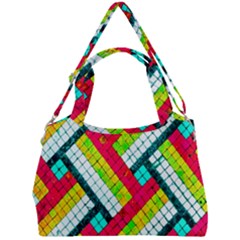 Pop Art Mosaic Double Compartment Shoulder Bag by essentialimage365