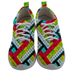 Pop Art Mosaic Mens Athletic Shoes by essentialimage365