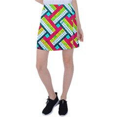 Pop Art Mosaic Tennis Skirt by essentialimage365