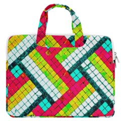 Pop Art Mosaic Macbook Pro Double Pocket Laptop Bag by essentialimage365