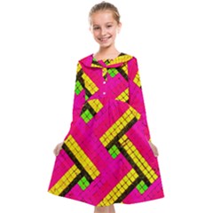 Pop Art Mosaic Kids  Midi Sailor Dress by essentialimage365